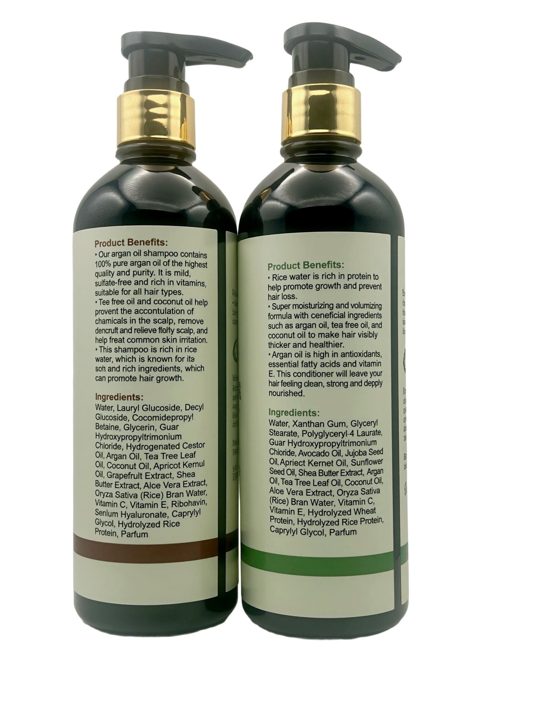 Vegan Shampoo & Conditioner back 